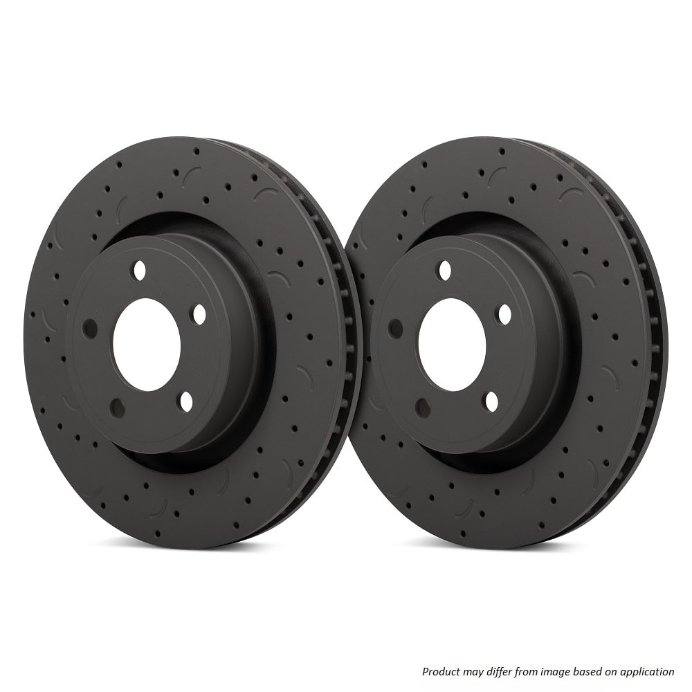 HTC4909 - Hawk Talon Slotted & Drilled Brake Discs; Front