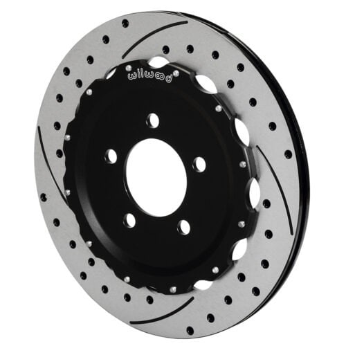 140-12468-D – Wilwood 2-Piece Dimpled & Slotted Brake Discs; Rear