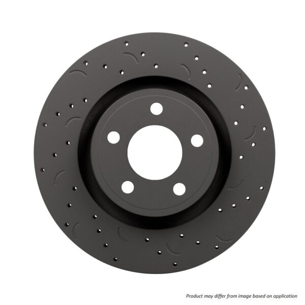 HTC5392 - Hawk Talon Slotted & Drilled Brake Discs; Rear - Image 3
