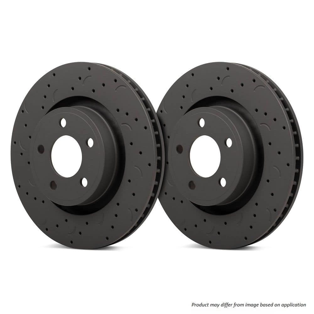 HTC4280 - Hawk Talon Slotted & Drilled Brake Discs; Rear - Image 2