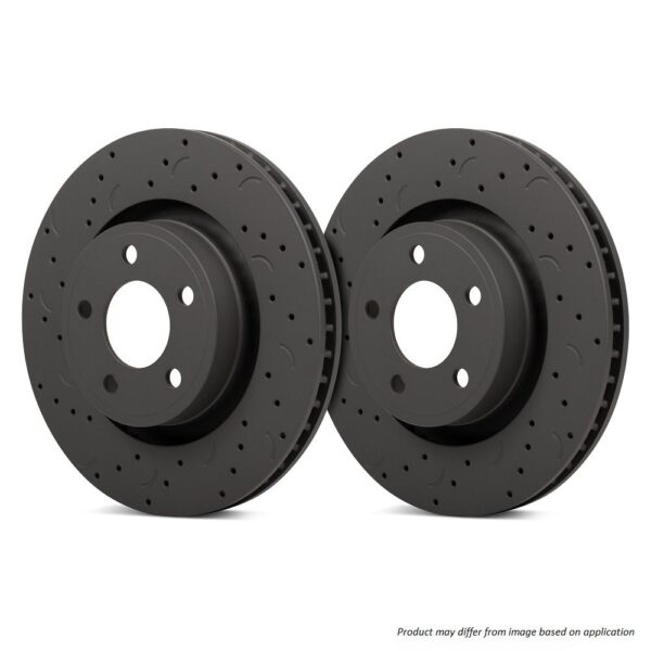HTC4862 - Hawk Talon Slotted & Drilled Brake Discs; Front - Image 2