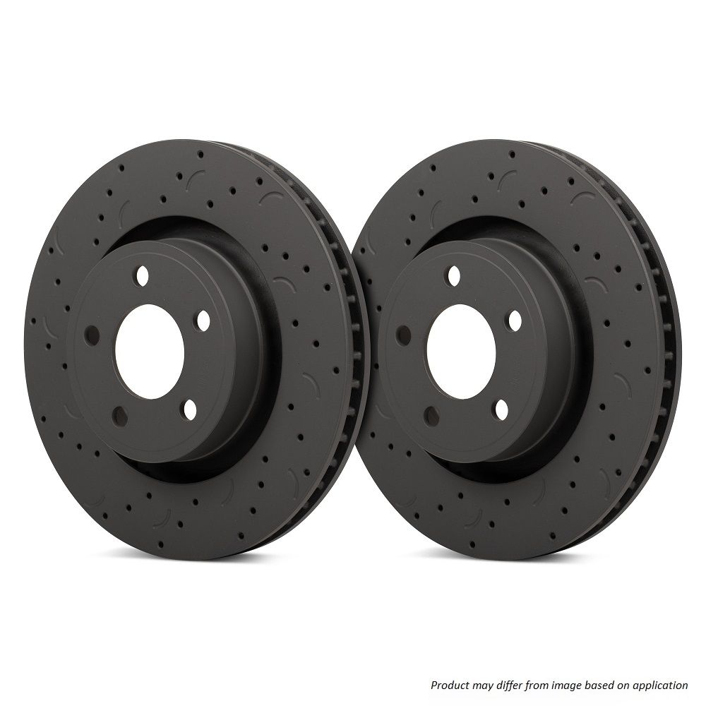 HTC4909 - Hawk Talon Slotted & Drilled Brake Discs; Front - Image 2