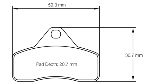 S5102K02001 - Pagid K 2 Brake Pads; Front/Rear - Image 2