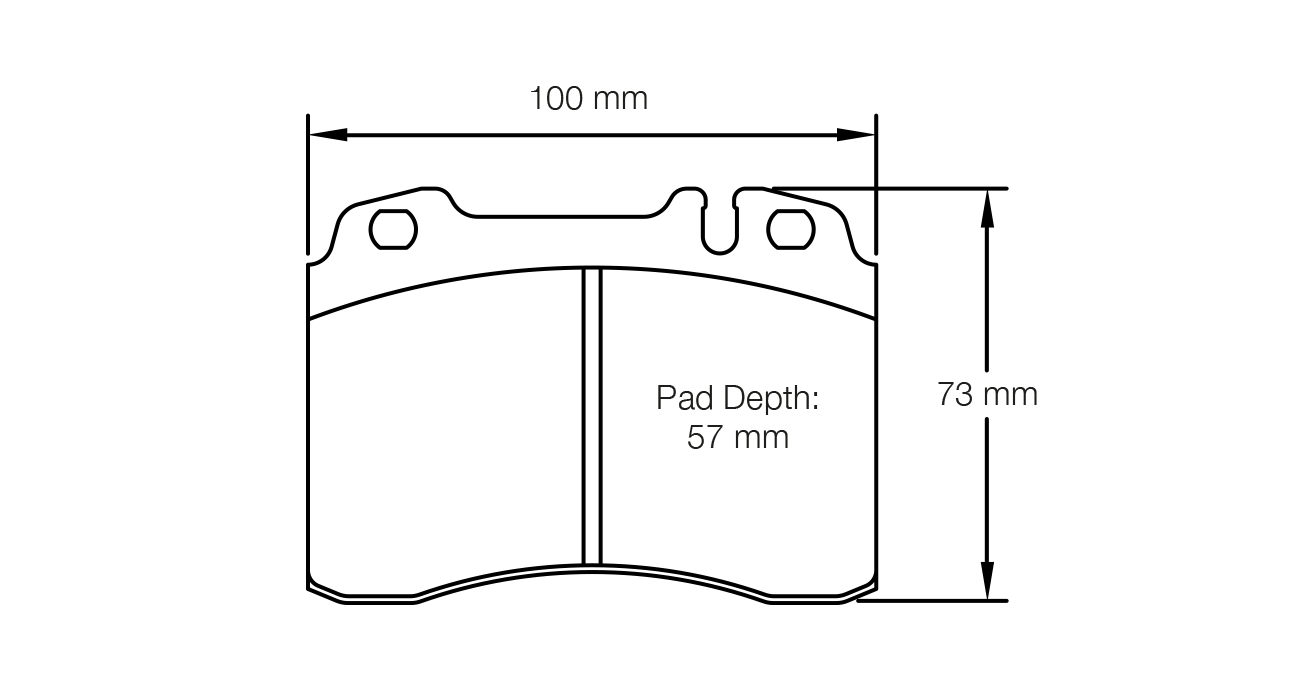 S1291H29E01 - Pagid RSH 29E Brake Pads; Front - Image 2