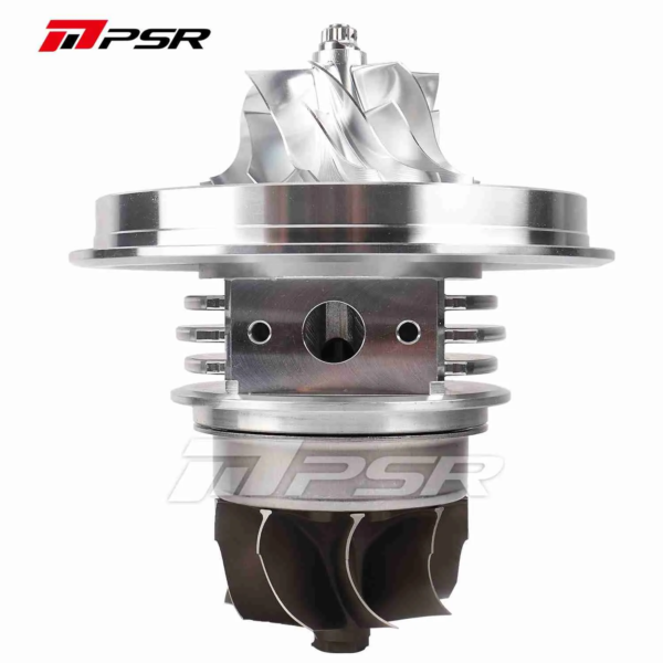PSR 485DG DUAL BALL BEARING TURBO CURVED POINT MILLED BILLET COMPRESSOR WHEEL - Without..., Without Compressor Cover