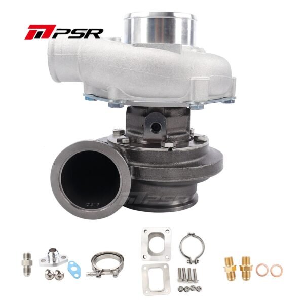 PSR3076 Gen2 Compact Dual Ball Bearing Turbocharger - .83 DUAL V-BAND+T4 Adapter