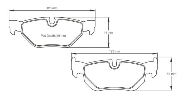 S8035L01001 - Pagid RSL 1 Brake Pads; Rear - Image 2