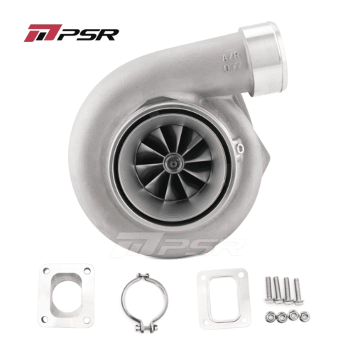 PSR3584 GEN2 Dual Ball Bearing Turbocharger – .82 STAINLESS STEEL DUAL V-BAND+T4 Adapter