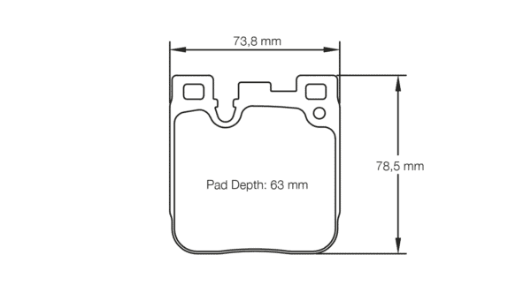 S4933L01001 - Pagid RSL 1 Brake Pads; Rear - Image 2