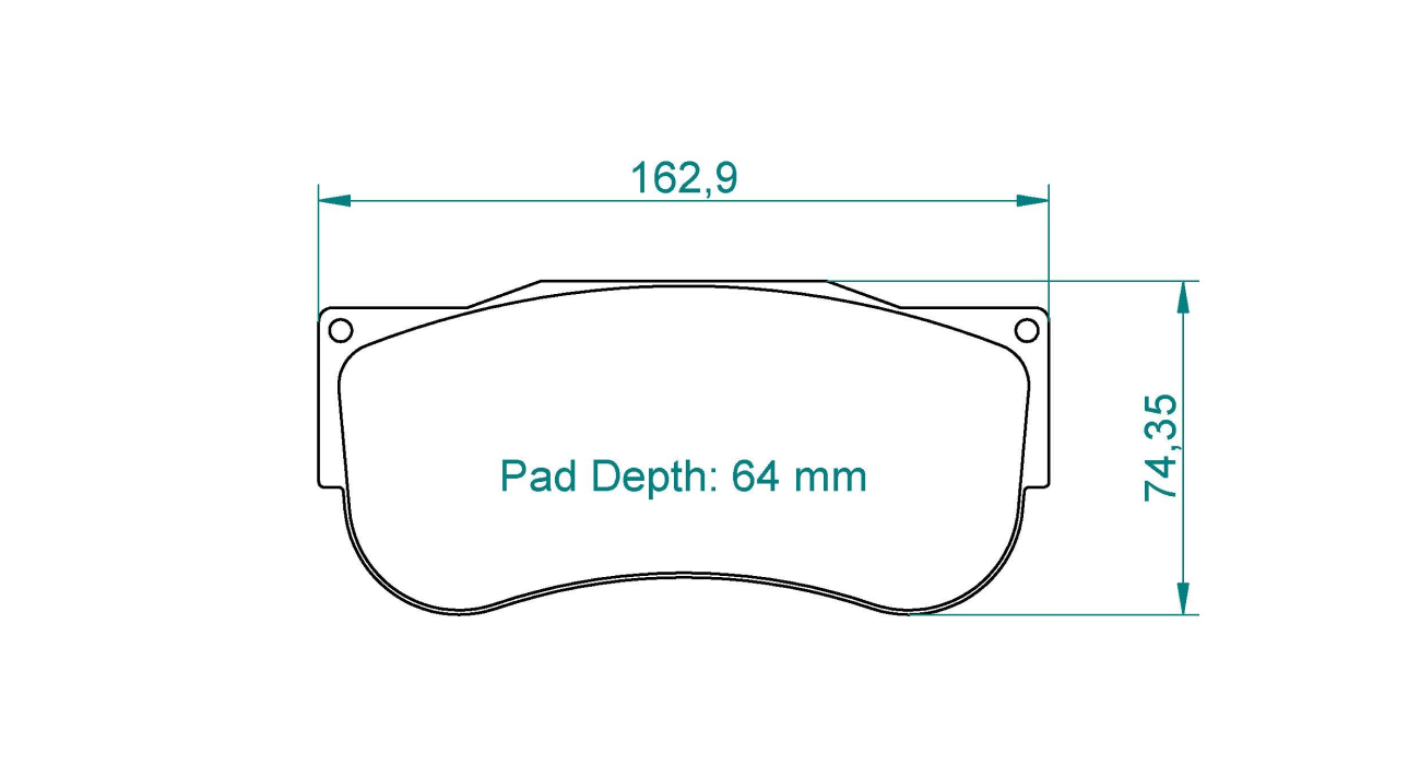 S2567RSX001 - Pagid RSX Brake Pads; Front - Image 2