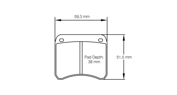 S1362H42001 - Pagid RSH 42 Brake Pads; Front - Image 2