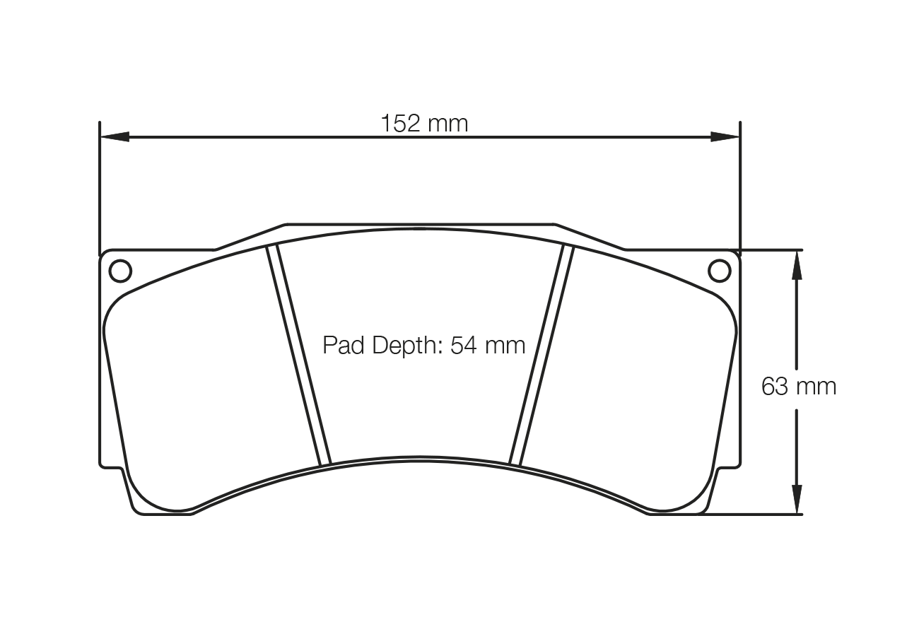 S1539T03001 - Pagid RST 3 Brake Pads; Front - Image 2