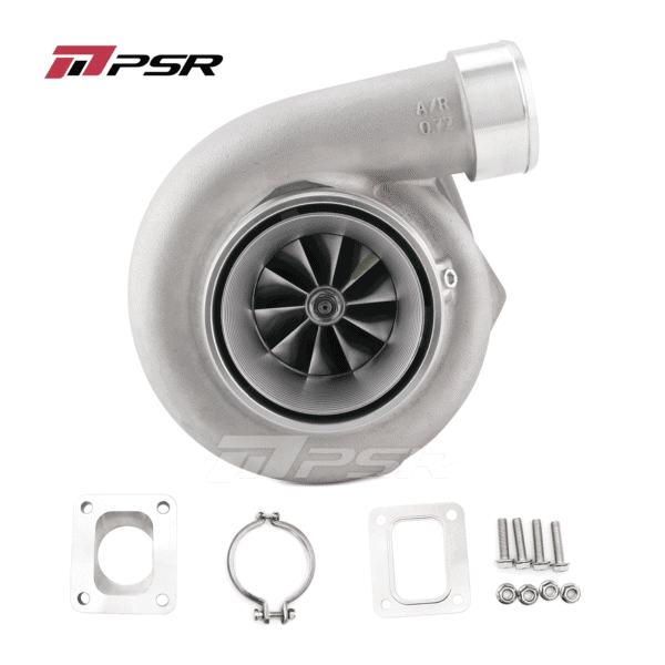 PSR3584 GEN2 Dual Ball Bearing Turbocharger - .64 STAINLESS STEEL DUAL V-BAND+T4 Adapter