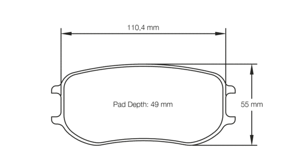 S4929R29001 - Pagid RSL 29 Brake Pads; Rear - Image 2