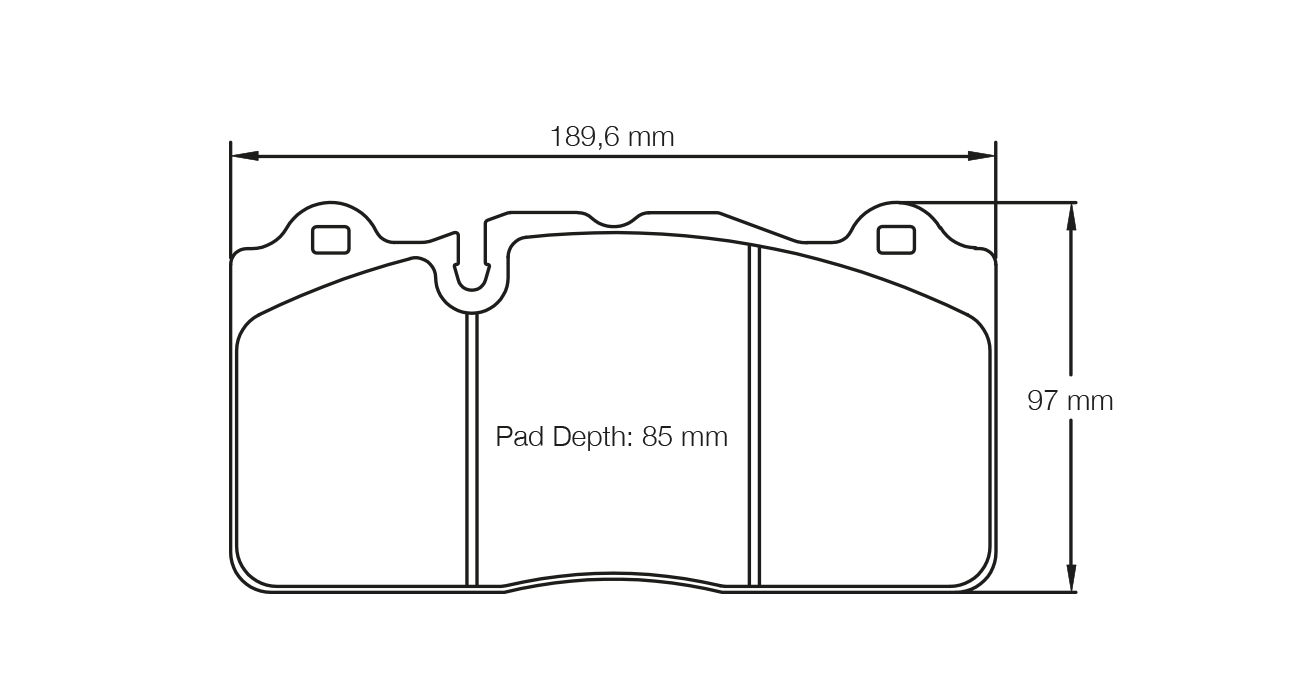 E8091R1901 - Pagid RSL 19 Brake Pads; Front - Image 2
