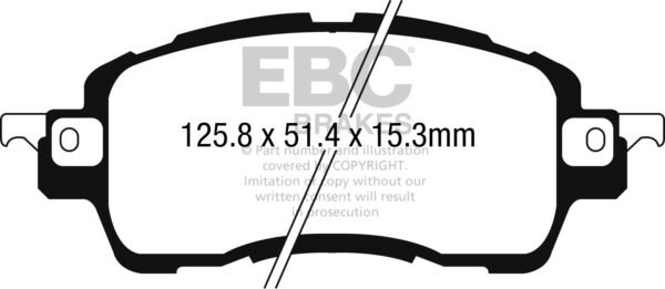 DPX2275 - EBC Ultimax Brake Pads; Front - Image 2