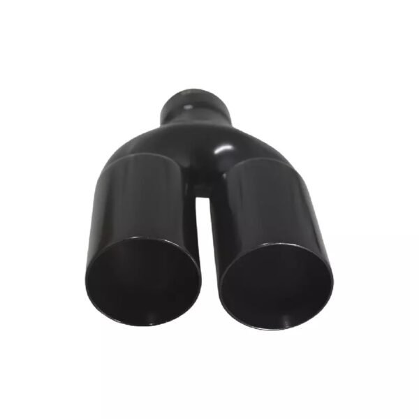 Black exhaust tips straight cut D-76mm
