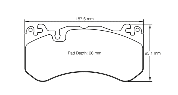 S8238R29001 - Pagid RSL 29 Brake Pads; Front - Image 2