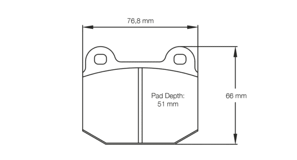 E259314010 - Pagid RS 14 Brake Pads; Front - Image 2