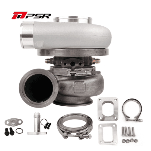 PSR Forward Rotation 5455G Dual Ball Bearing Turbocharger HP Rating 660 – DV .72A/R+An adapter Vband to T25, Standard 0.72A/R 4 Inlet