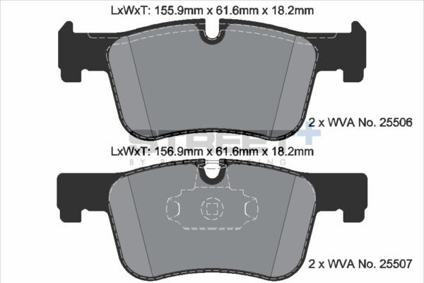 T8119SP2001 - Pagid Street+ Brake Pads; Front - Image 2