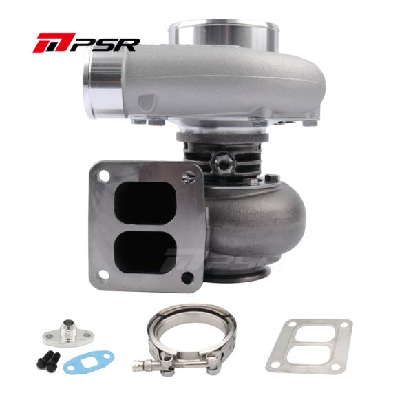 6870E Ball Bearing Turbo UP to 1100HP - T4 Divided, Vband outlet, 1.0A/R