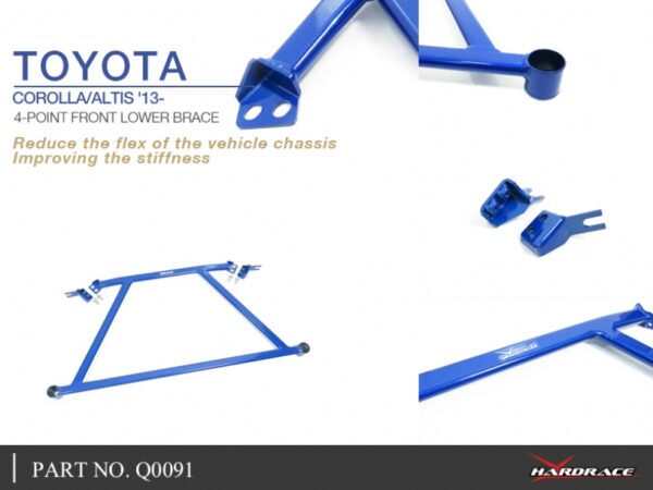 4-point Front Lower Brace Toyota Corolla/altis/auris - Image 5