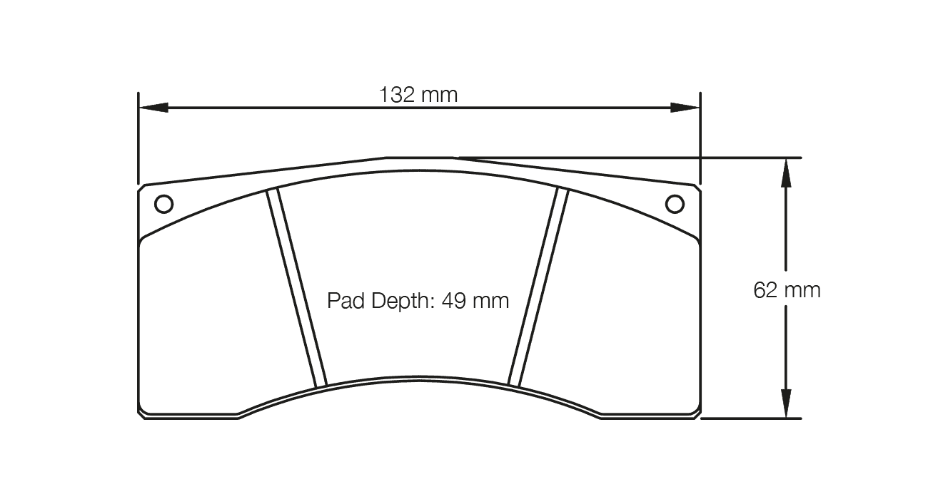 S1607T5E001 - Pagid RST 5E Brake Pads; Rear - Image 2