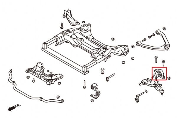 Front Lower Arm Compliance Bush Infiniti G series, M series, Nissan Skyline, Z-series - Image 5