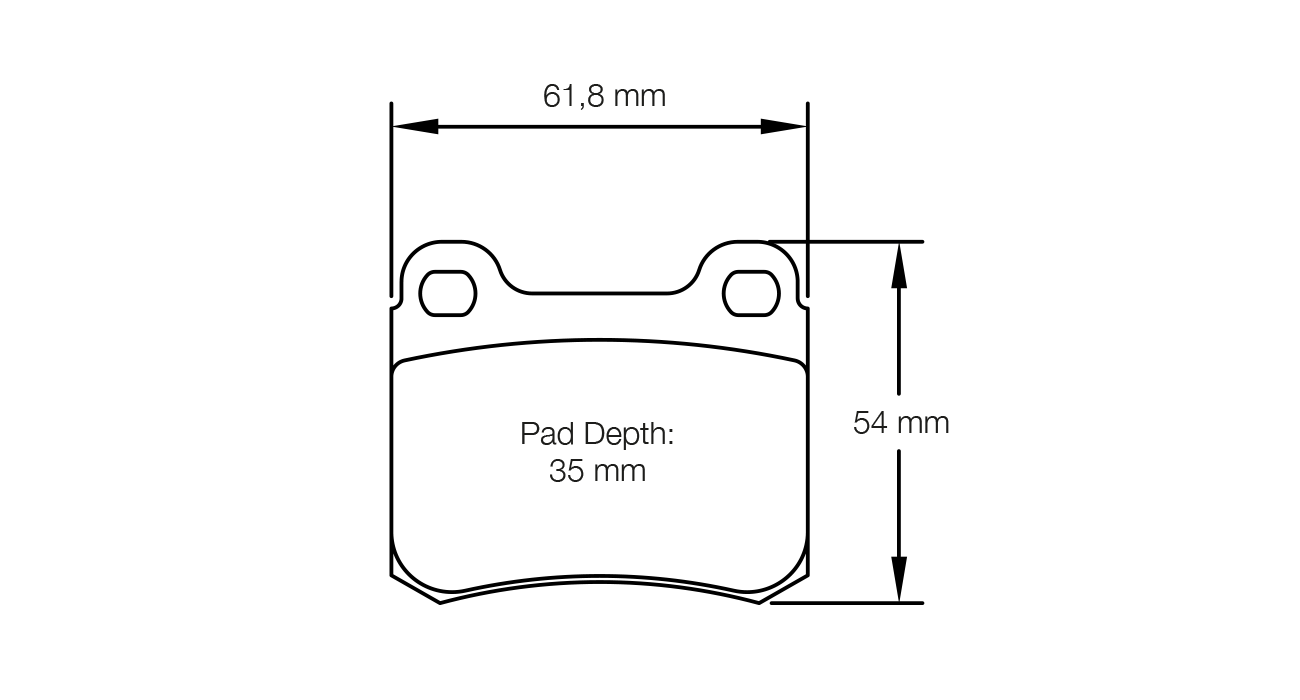 S1177H42001 - Pagid RSH 42 Brake Pads; Rear - Image 2