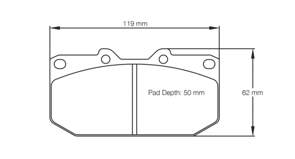 E140629010 - Pagid RSL 29 Brake Pads; Front - Image 2