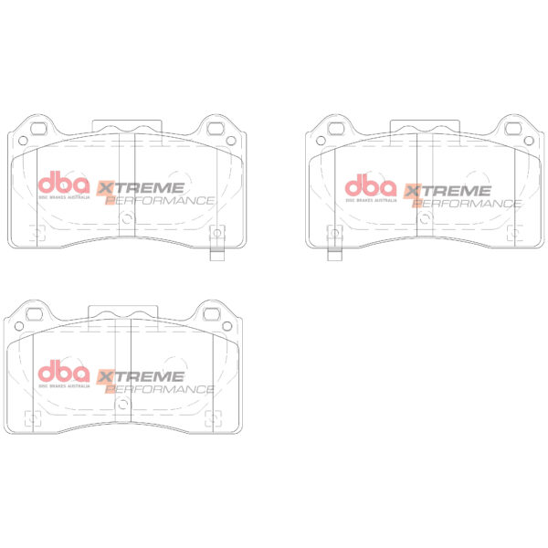 DB15025XP - DBA Xtreme Performance Brake Pads; Front - Image 3