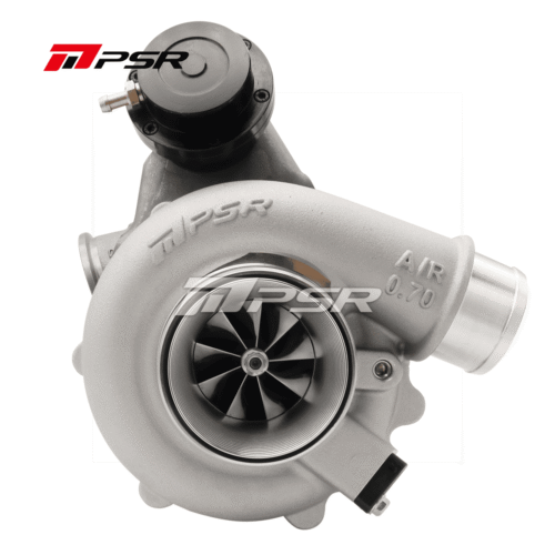 PSR Forward Rotation 5455G Dual Ball Bearing Turbocharger HP Rating 660 – .72A/R T4 IWG…, T51R Mod 0.70A/R 3” Inlet