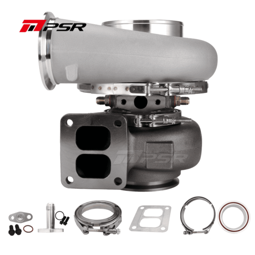 PSR Forward Rotation 7375G Dual Ball Bearing Turbocharger HP Rating 1200 – .95A/R T4 Divided INLET,V-BAND OUTLET, T51R Mod