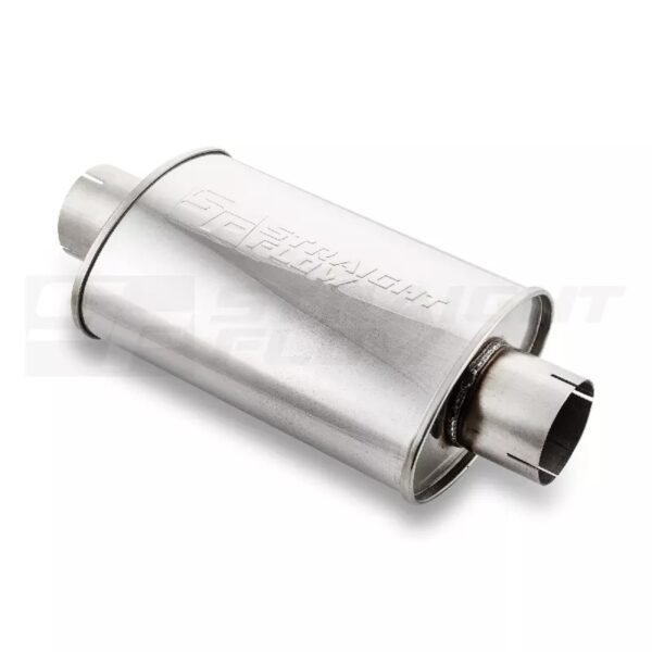 Muffler Oval C/C 140/220 L-350 D-89 SS - Image 2