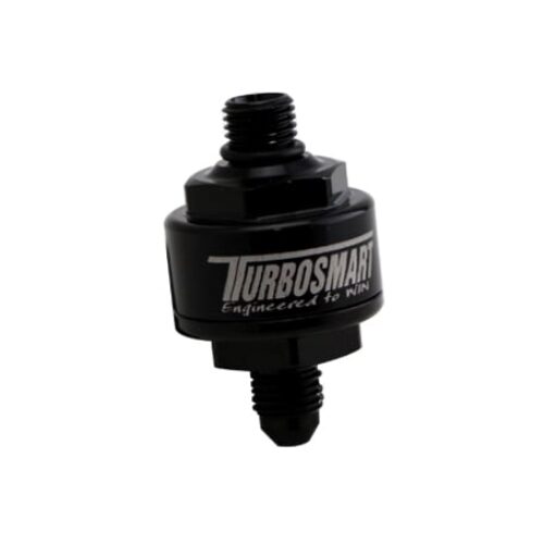 Billet Turbo Oil Feed Filter 44um AN-4 to AN-4 ORB – Black
