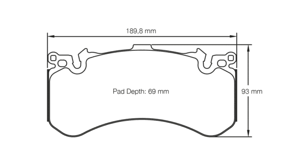 S4937C01001 - Pagid RSC 1 Brake Pads; Front - Image 2