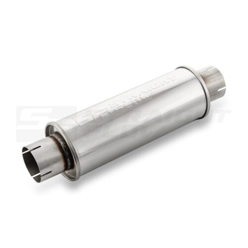 Muffler  Round 125mm L-350mm D-76 SS