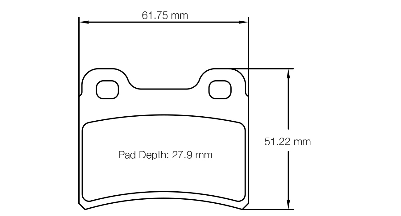 S5105K01001 - Pagid K 1 Brake Pads; Rear - Image 2