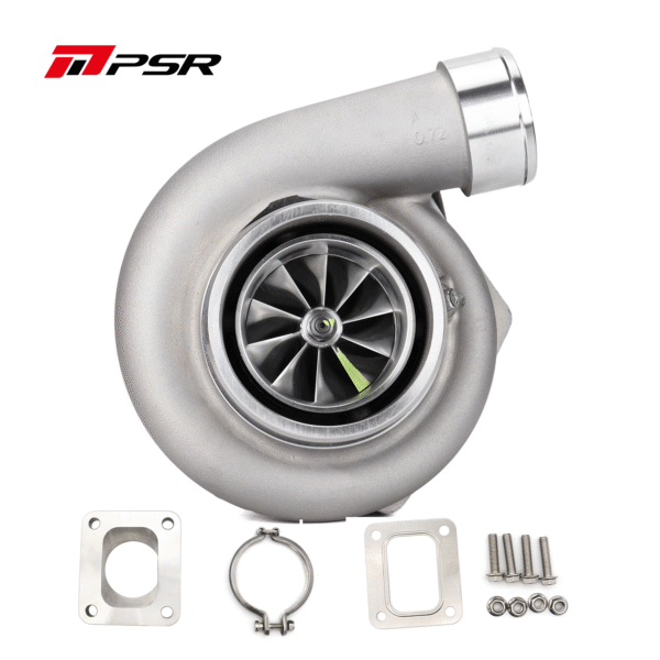 PSR3584 Gen3 Dual Ball Bearing Turbocharger - .82 SS Dual Vband+T4 Adapter
