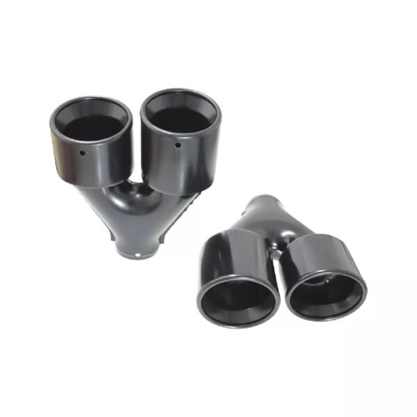 Black exhaust tips set slant cut D-101mm - Image 3