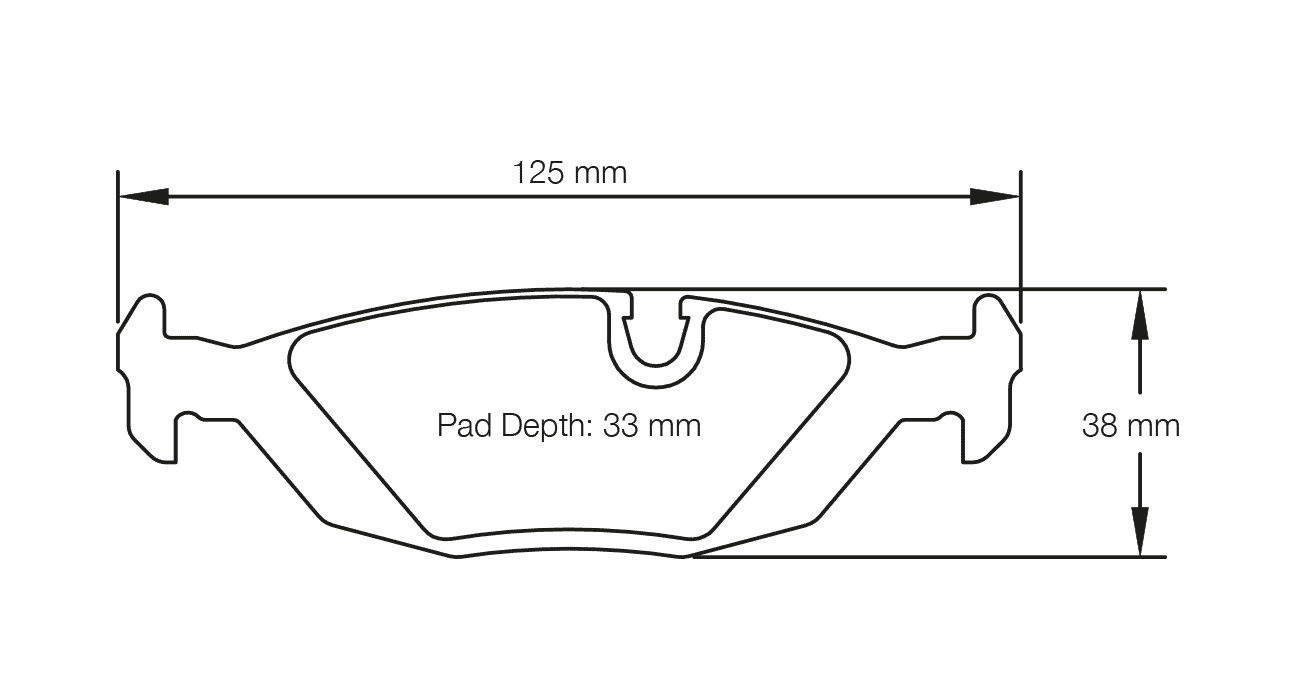 E114119010 - Pagid RSL 19 Brake Pads; Rear - Image 2