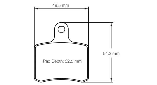 S5103K02001 - Pagid K 2 Brake Pads; Rear - Image 2
