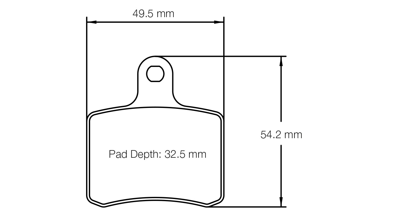 S5103K02001 - Pagid K 2 Brake Pads; Rear - Image 2