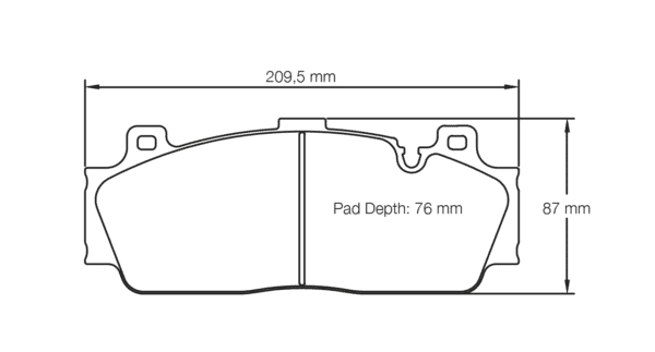 S4934C01001 - Pagid RSC 1 Brake Pads; Front - Image 2