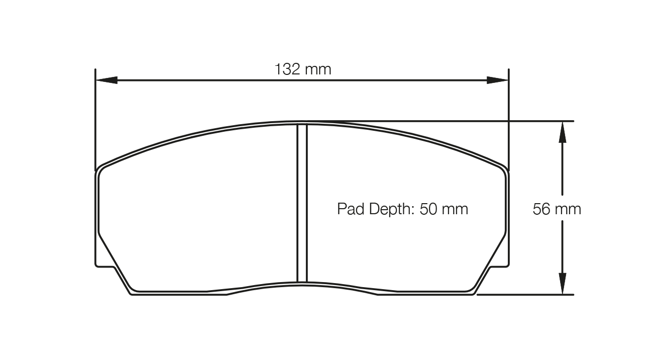 S1361L01001 - Pagid RSL 1 Brake Pads; Front/Rear - Image 2