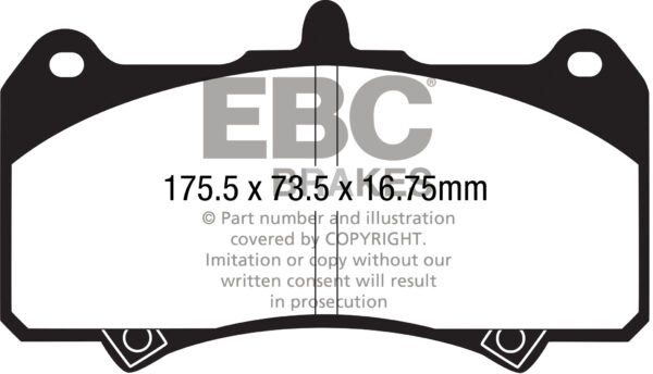 DP8074RPX - EBC RP-X Brake Pads; - Image 4