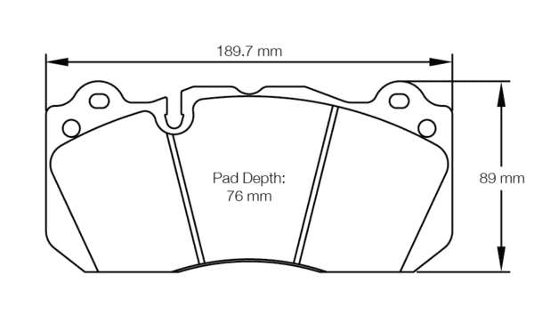 S8239T03001 - Pagid RST 3 Brake Pads; Front - Image 2