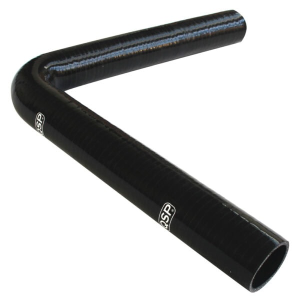 Silicone hose XL - 90° bend - 28 mm - Black