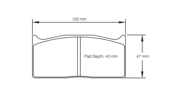 E128342010 - Pagid RS 42 Brake Pads; Rear - Image 2